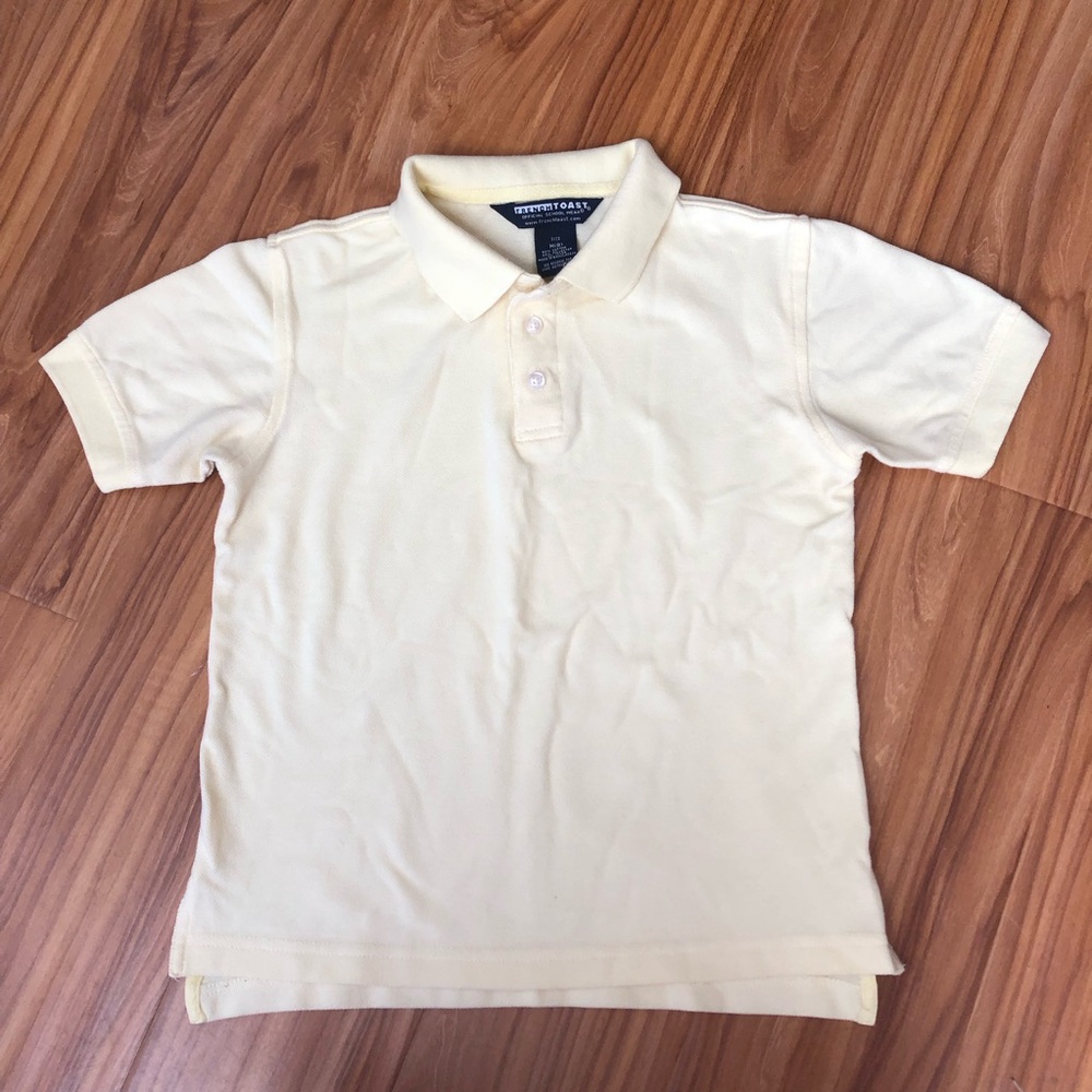 Pale yellow polo shirt sz M (8)